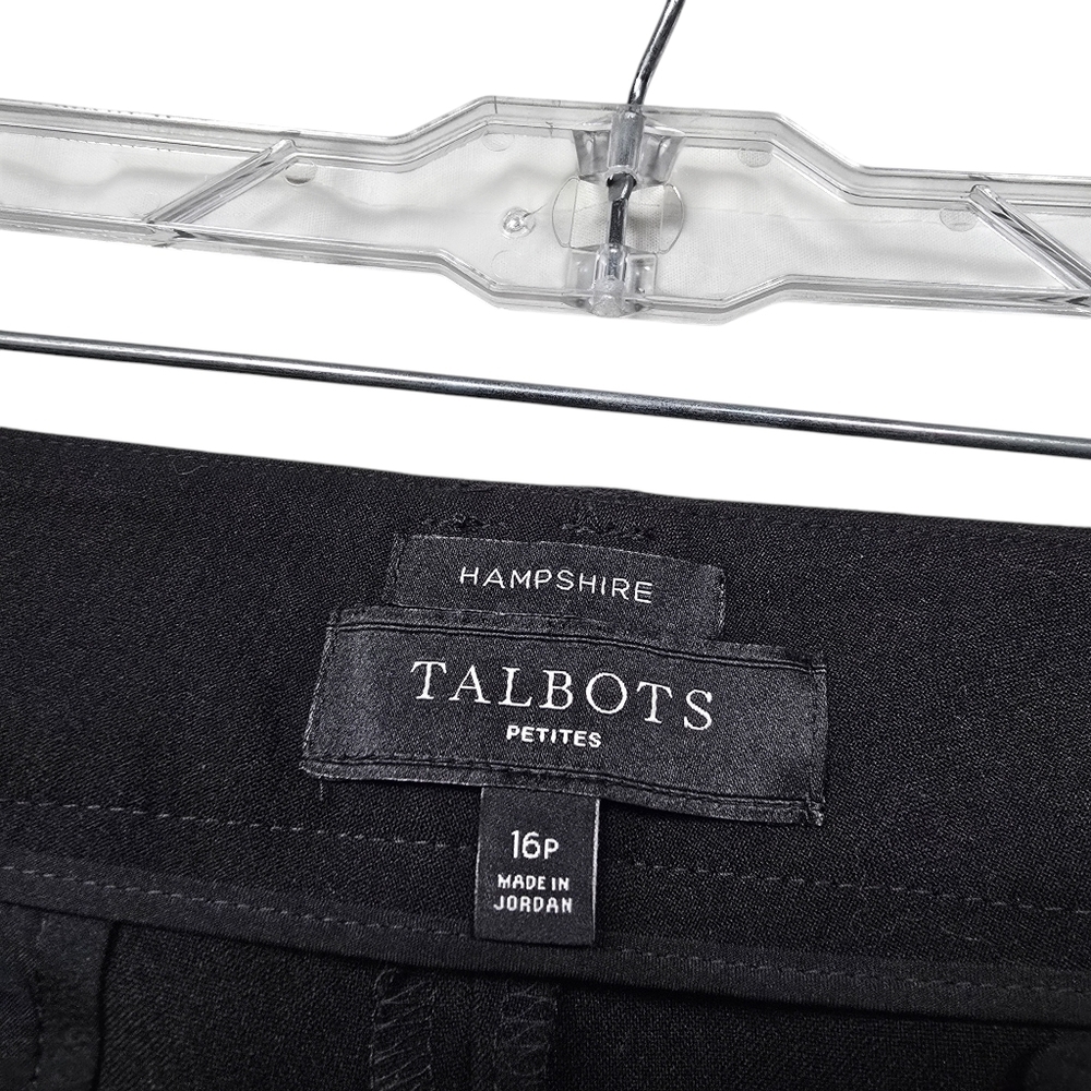 Talbots Hampshire Black Pants Petite 16 - Picture 9 of 10